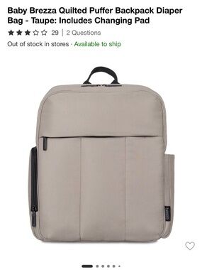 Baby Brezza Backpack Diaper Bag